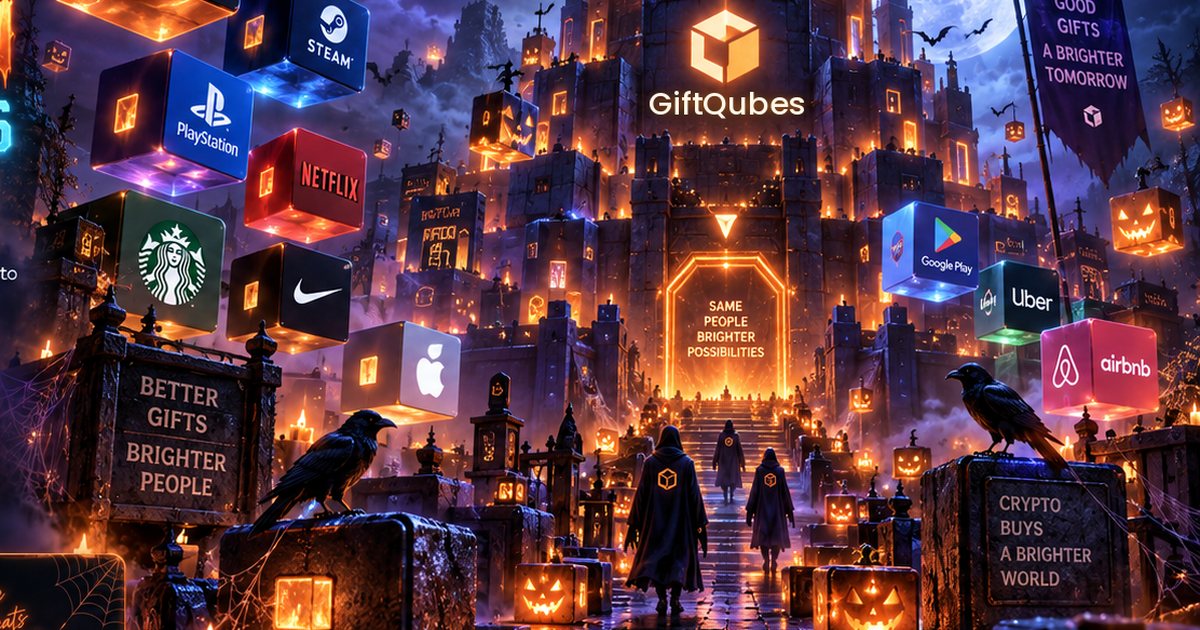 Halloween 2026 on GiftQubes: $250+ Gift Cards Up to 15% Off, Paid in Crypto