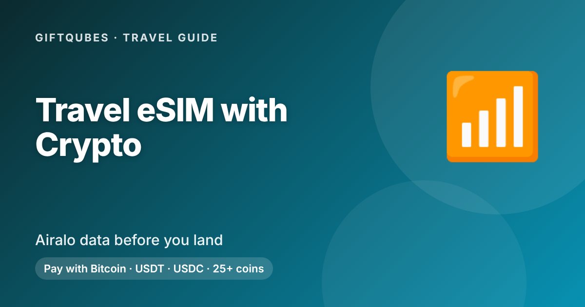Travel eSIM with Crypto: Buying Airalo Data Without a Bank Card