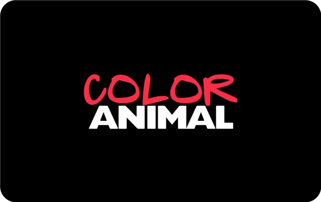 Color Animal gift card